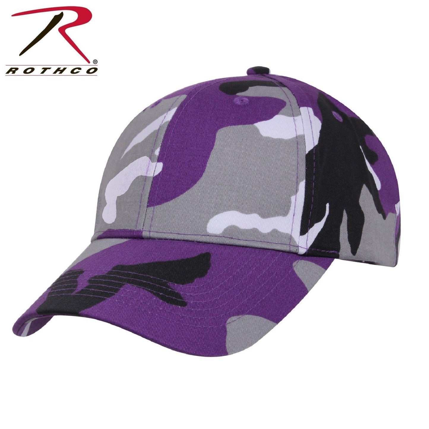 Rothco Camo Low Profile Cap - Ultra Violet Purple Camo Tactical Baseball Hat