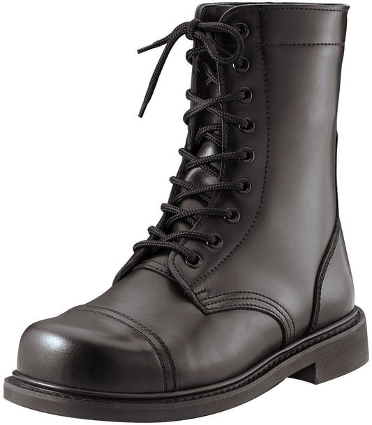 Mens Steel Toe GI Style Black Combat Boots / Boot Sizes 5-13