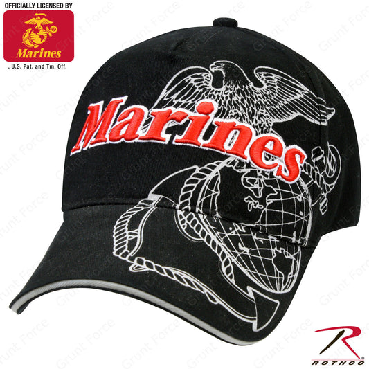 Rothco Officially Licensed Marines Globe & Anchor Mid-Low Profile Baseball Cap