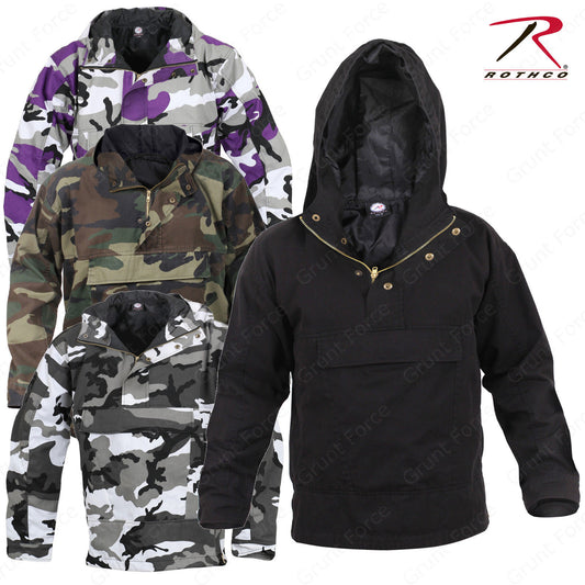 Rothco Anorak Parka - Quarter Zip Pull Over Jacket With Hood