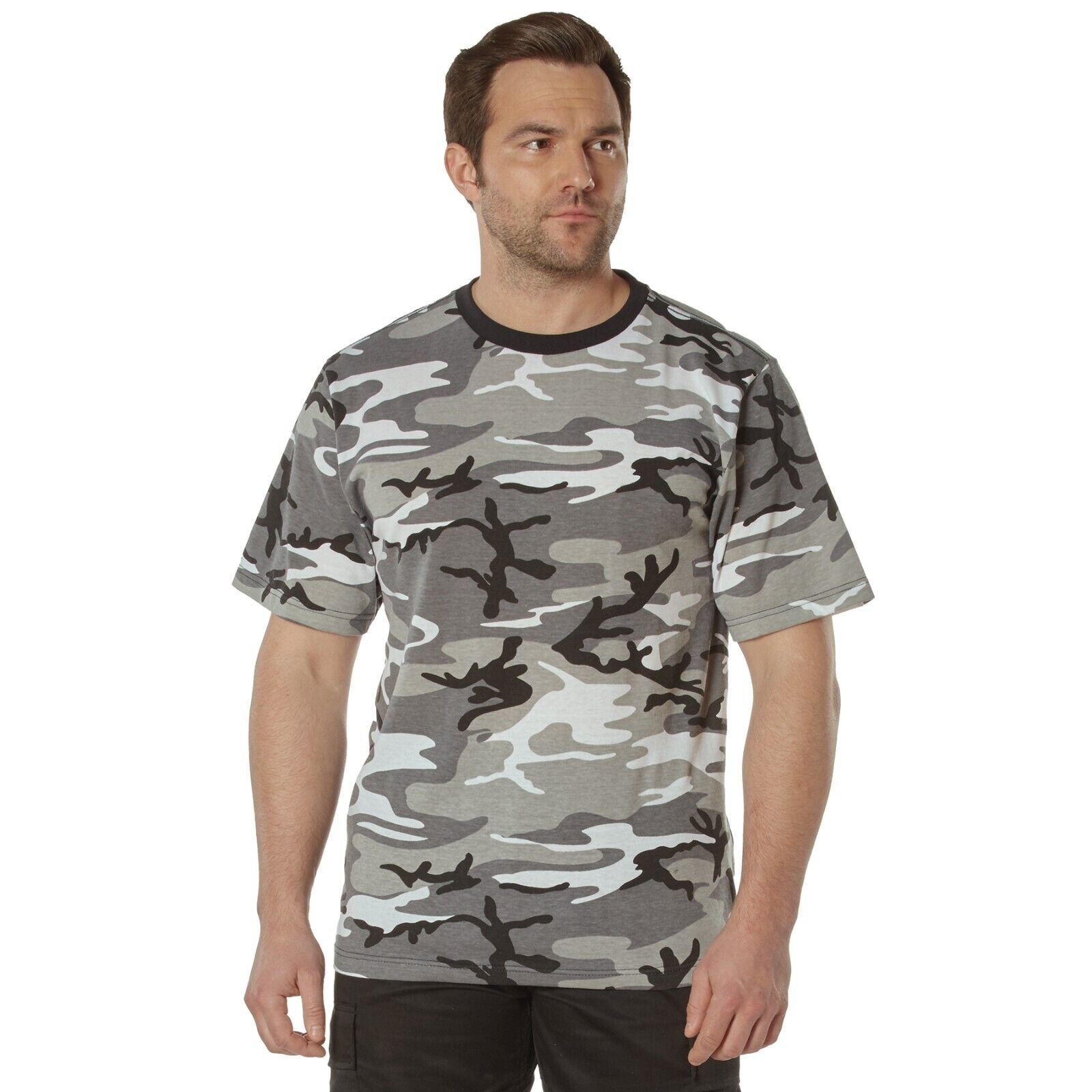 Rothco AT P/T Marines T-Shirt - Grey, 3X, 50% Polyester Blend