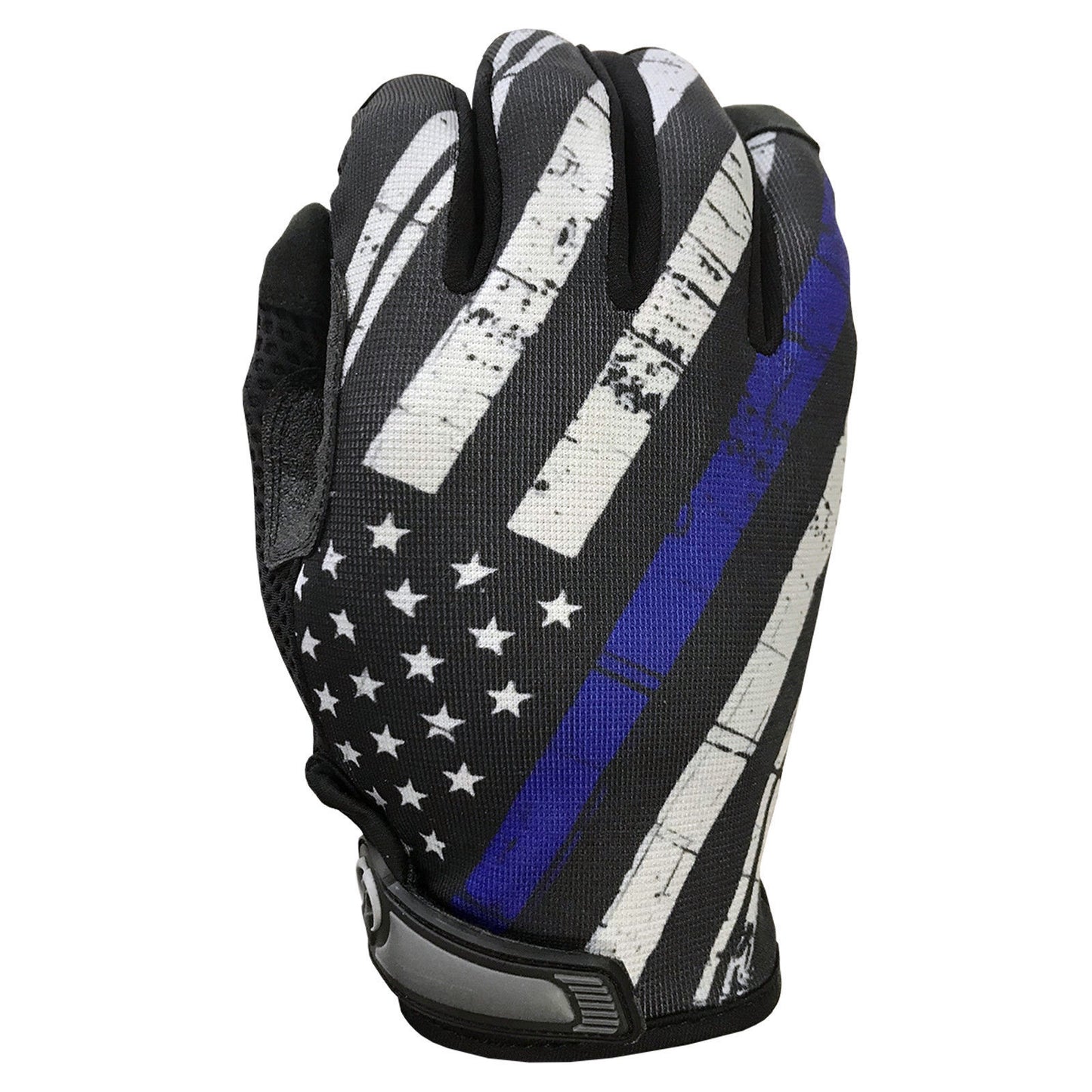 Industrious Handwear Thin Blue Line American Flag Gloves - U.S. Flag Gloves