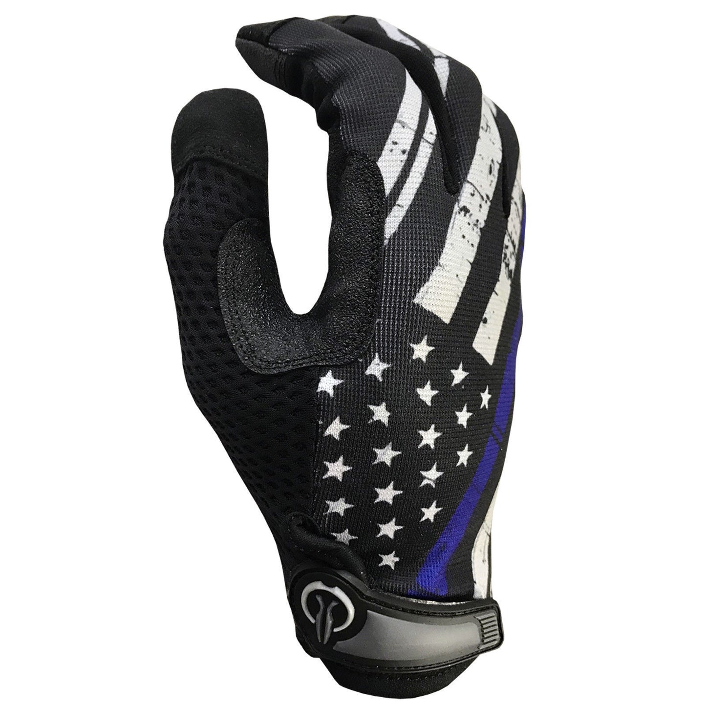 Industrious Handwear Thin Blue Line American Flag Gloves - U.S. Flag Gloves