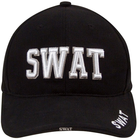 SWAT Cap In Black - Deluxe Low Profile Hat