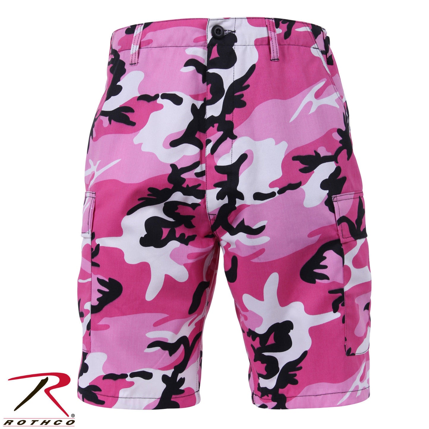 Men's Pink Camo BDU Shorts - Rothco Colored Camo GI Style Tactical Shorts