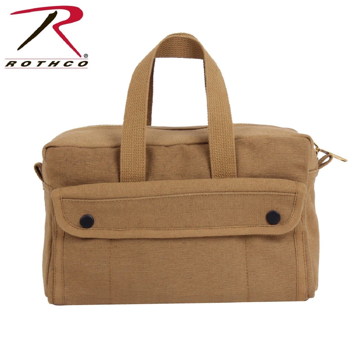 Rothco Coyote Brown 10-Pocket Mechanics Tool Bag w/ Brass Zipper