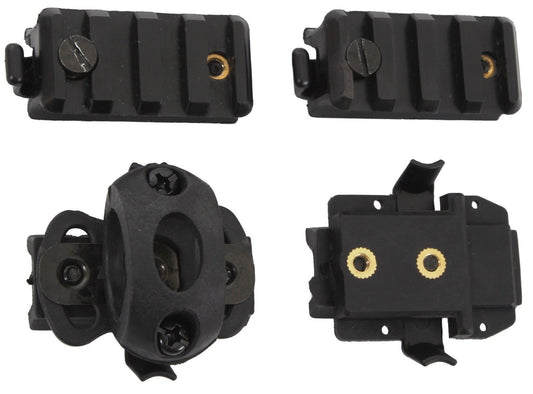 Airsoft Helmet Accessory Pack - Black - Upgrade Your Helmet W/ These Attachments
