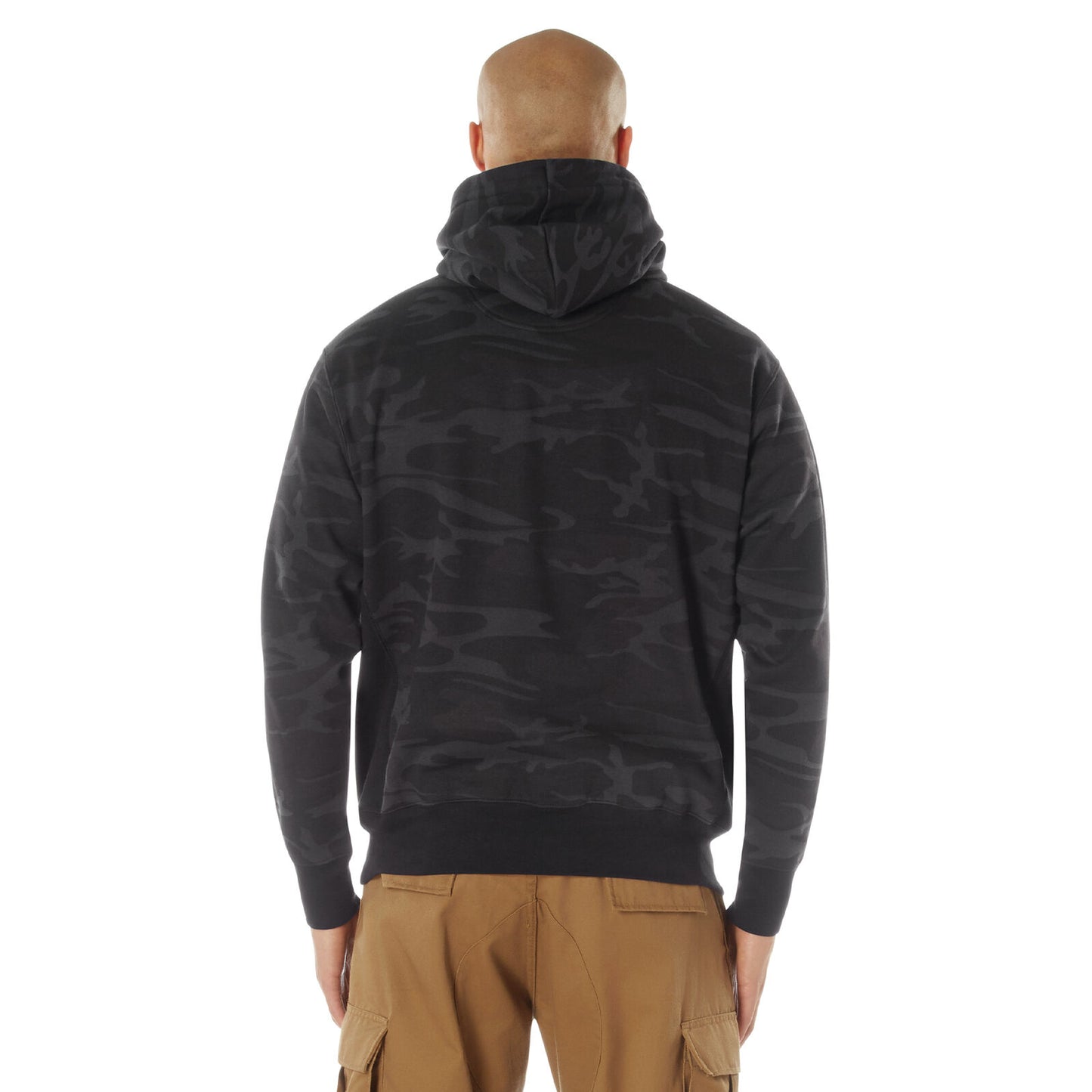 Midnight Black Camo Every Day Pullover Hooded Sweatshirt Hunting Fashion Hoodie