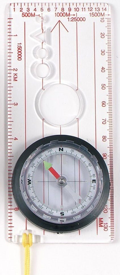Rothco Deluxe Map Compass - Liquid Filled, Luminous Pointer, Magnifying Glass