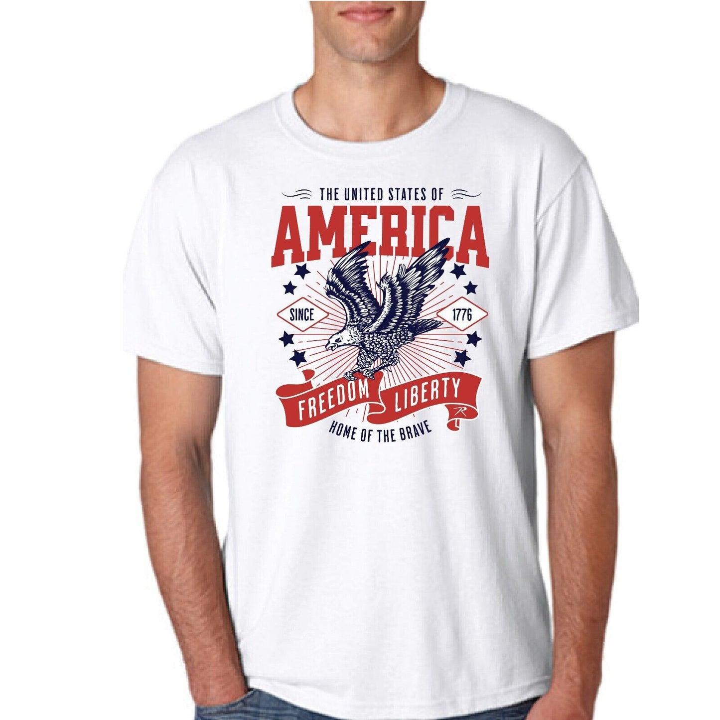Freedom & Liberty Patriotic T-Shirt Men's Standard Fit Tees