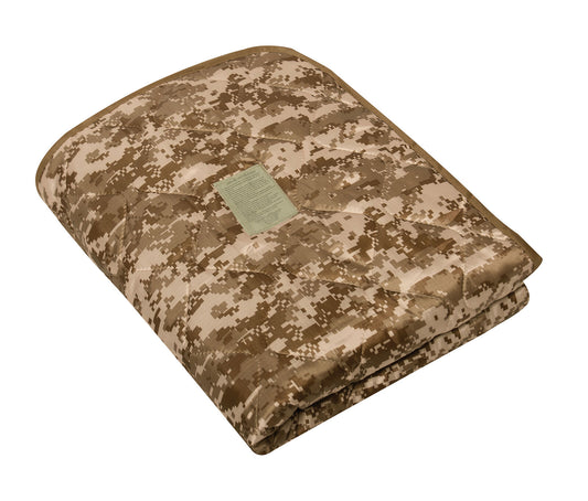 Desert Digital Sleeping Bag Poncho Liner Woobie Blanket 62" x 82"