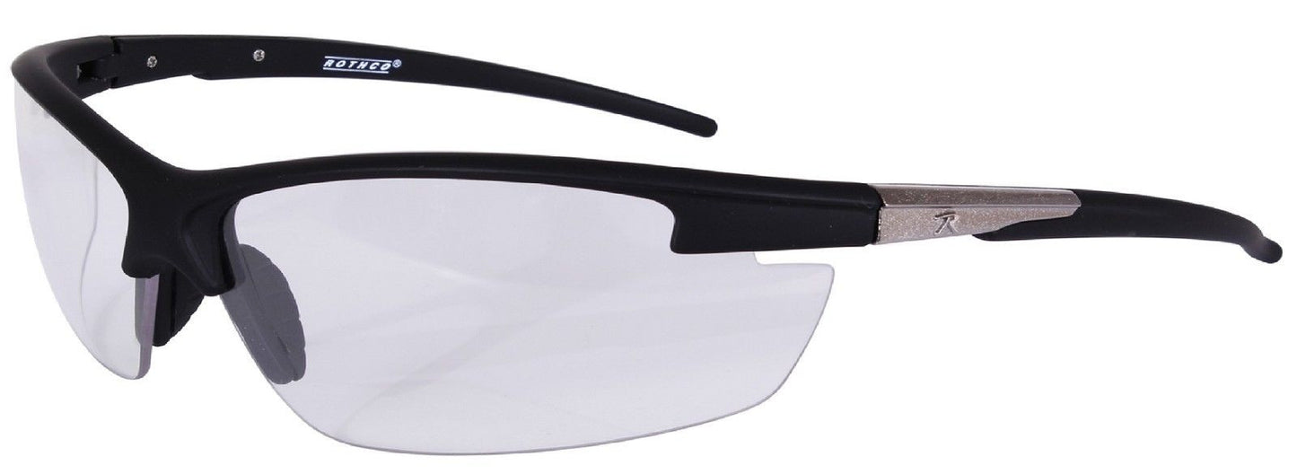 Rothco AR-7 Black Frame Clear Lens Polycarbonate Sport Glasses