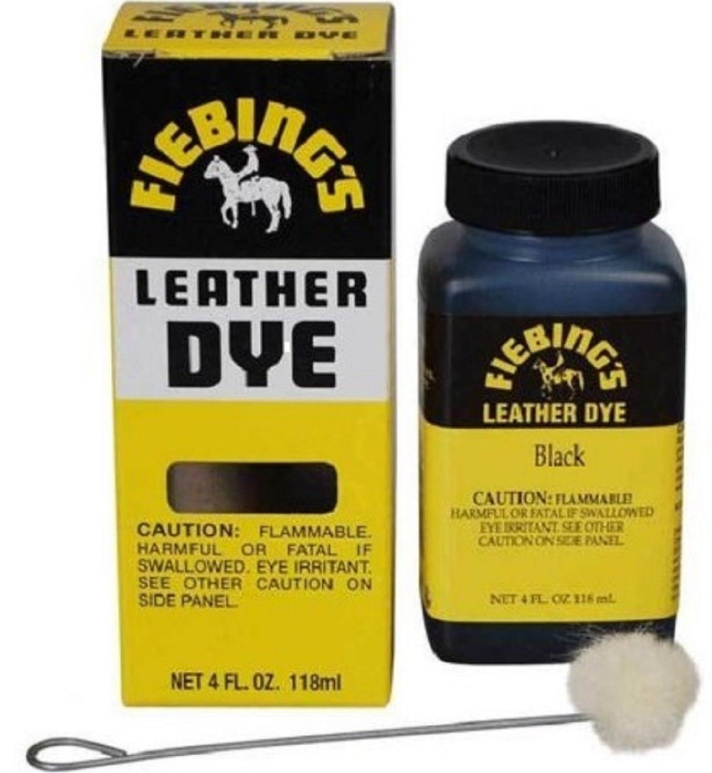 Fiebing's 4 oz Leather Dye & Applicator -  Boots, Shoes, Bags Anything Leather