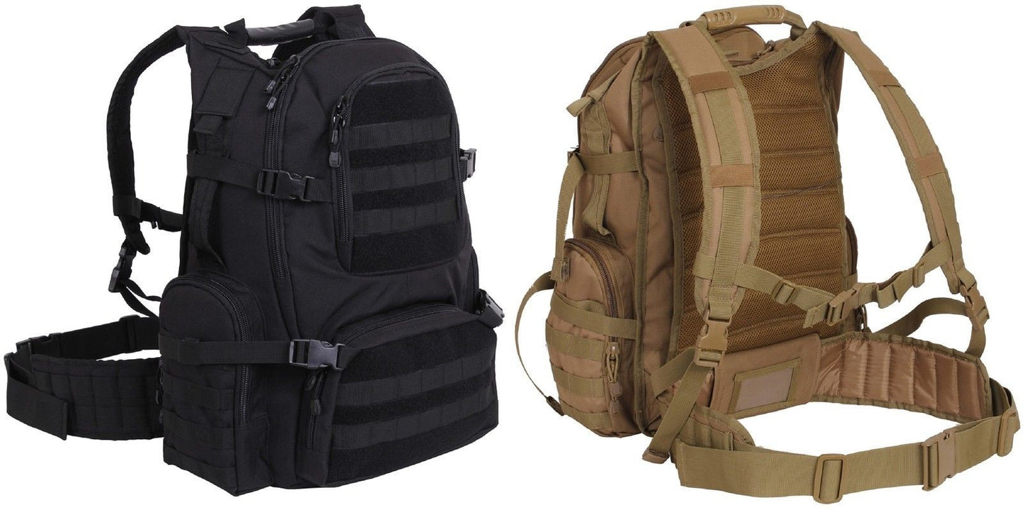 Multi-Chambered MOLLE Pack - Rothco 20" Tactical & Hiking Backpack Bag