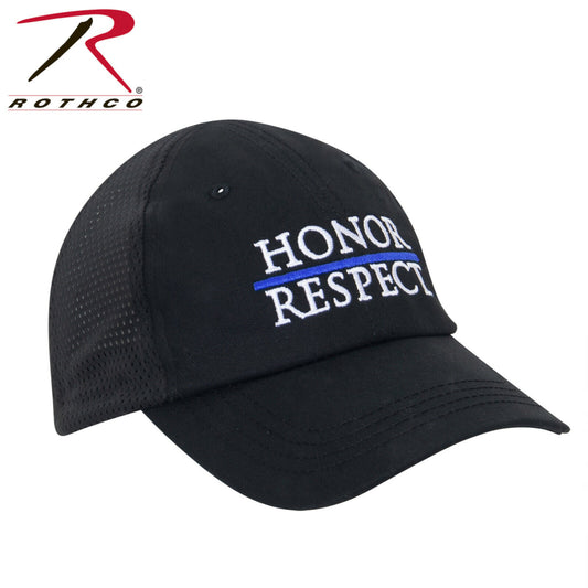 Rothco Thin Blue Line Honor & Respect Mesh Back Adjustable Tactical/Operator Cap
