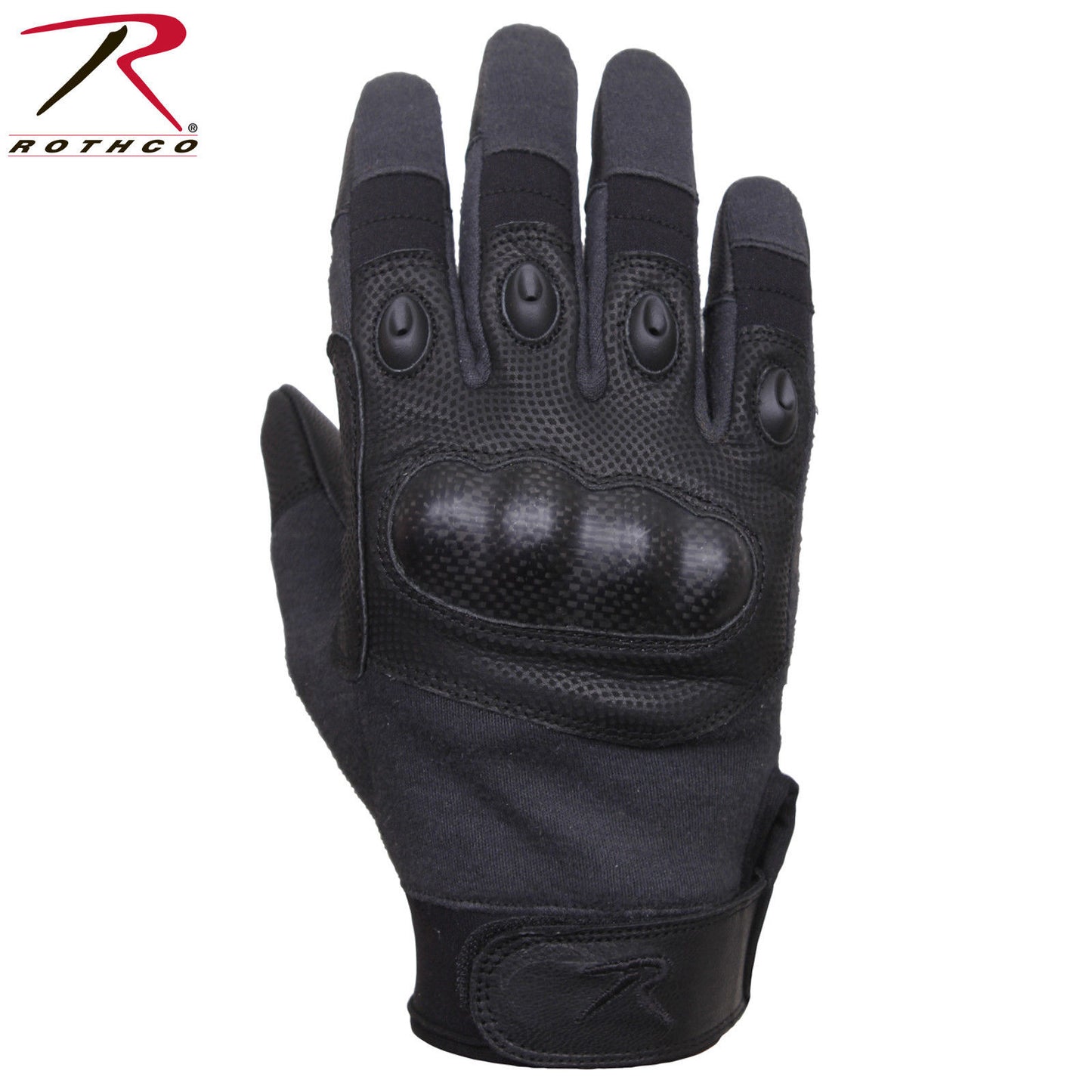 Rothco Carbon Fiber Hard Knuckle Cut & Fire Resistant Black Tactical Gloves