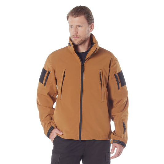 Men's Special Ops Soft Shell Jacket w/ Fleece Liner - Work Brown