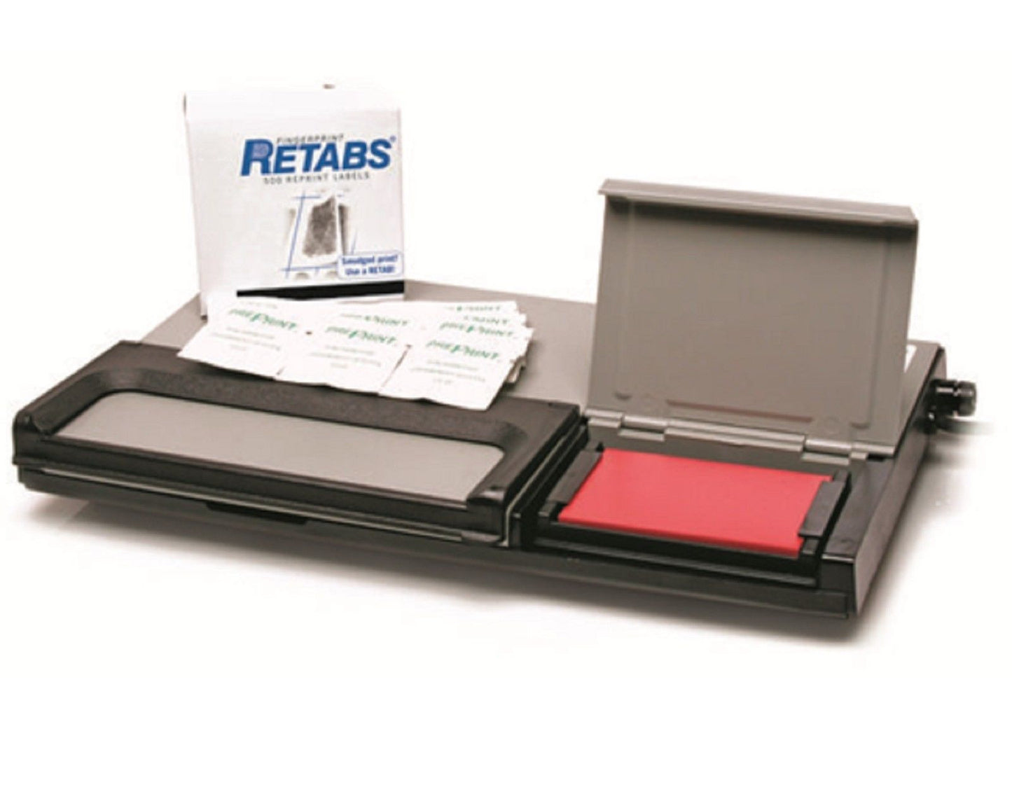 Armor Forensics Portable Digit 10 Inkless Police Finger Print System Kit & Case