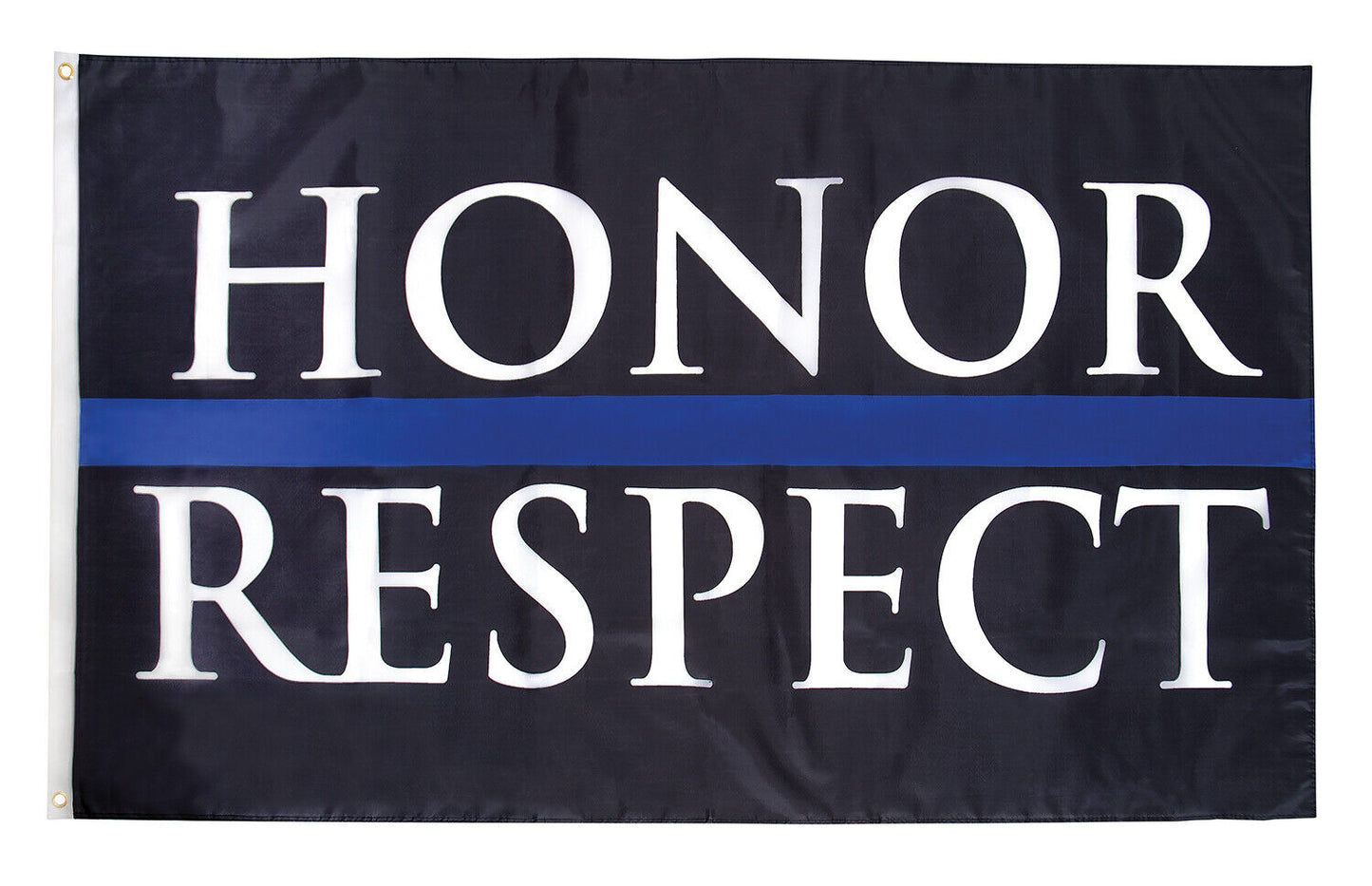 'Honor & Respect' Thin Blue Line Flag 3' X 5' TBL Pole Flag