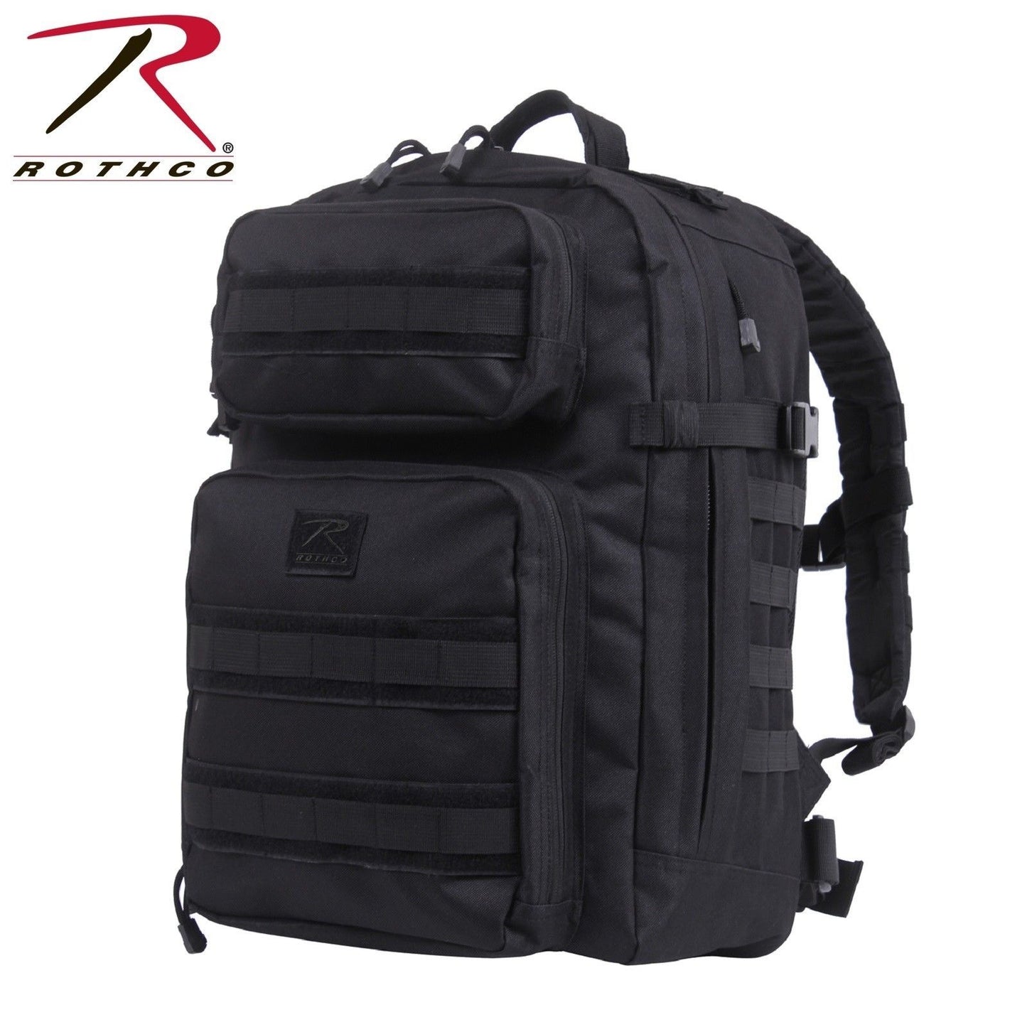 Rothco Fast Mover Tactical Backpack - Black Tactical MOLLE Compatible Gear Bag