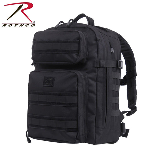 Rothco Fast Mover Tactical Backpack - Black Tactical MOLLE Compatible Gear Bag