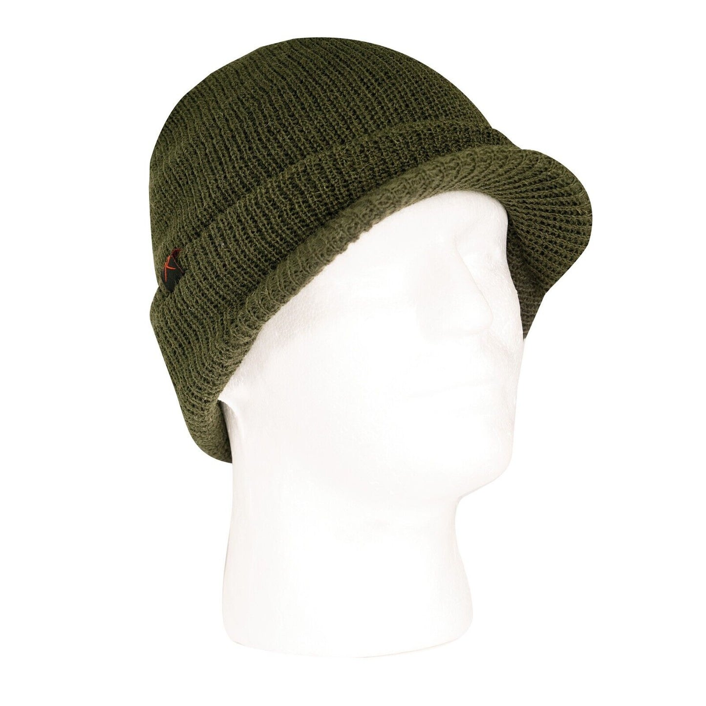 100% Wool Watch Cap with Brim