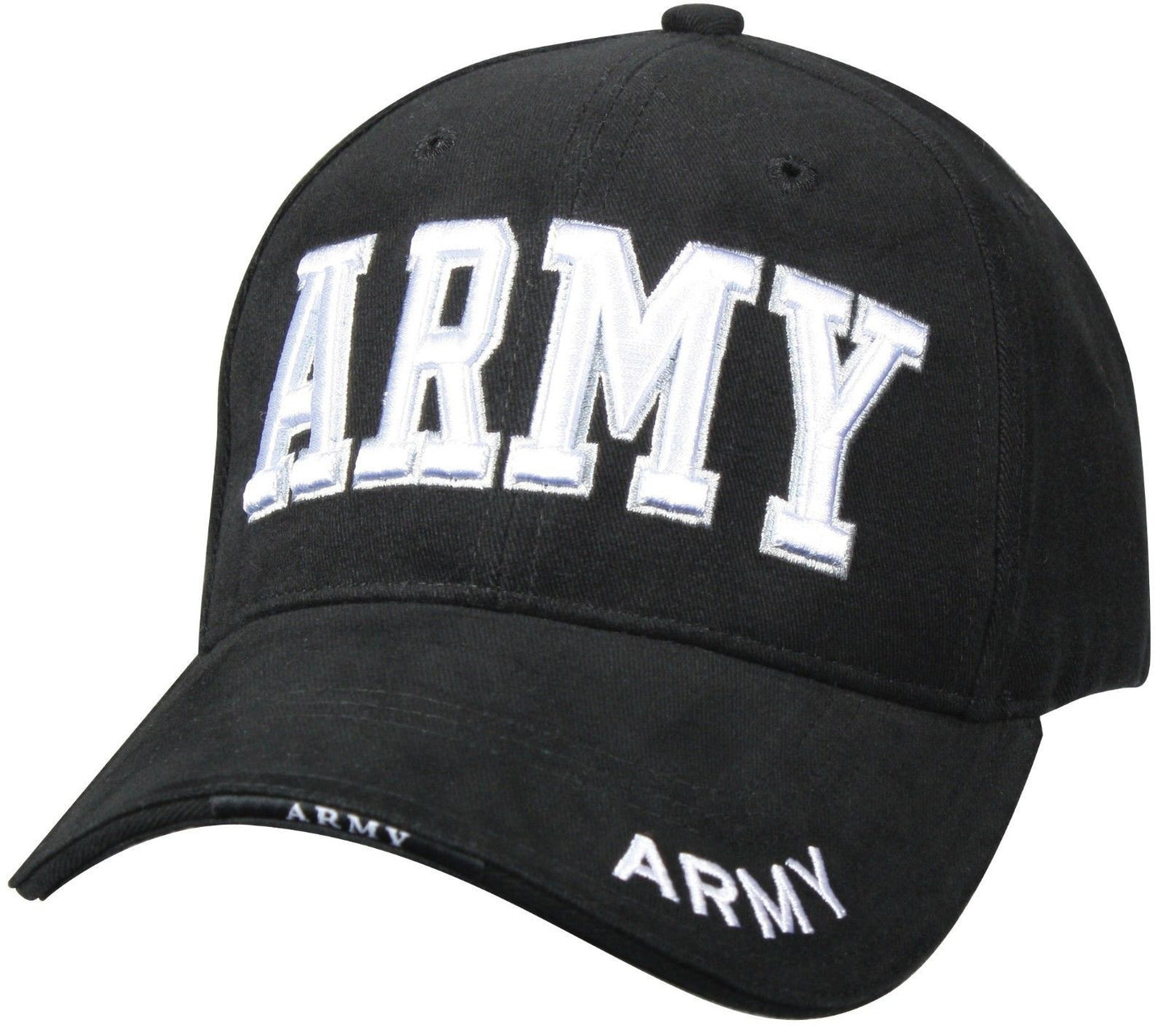 "ARMY" Black Hat - Deluxe Baseball Cap