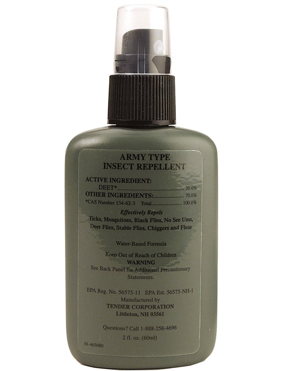 G.I. Miltary Type Insect Bug Repellent Spray - 2 fl oz 30% DEET Mosquito Spray