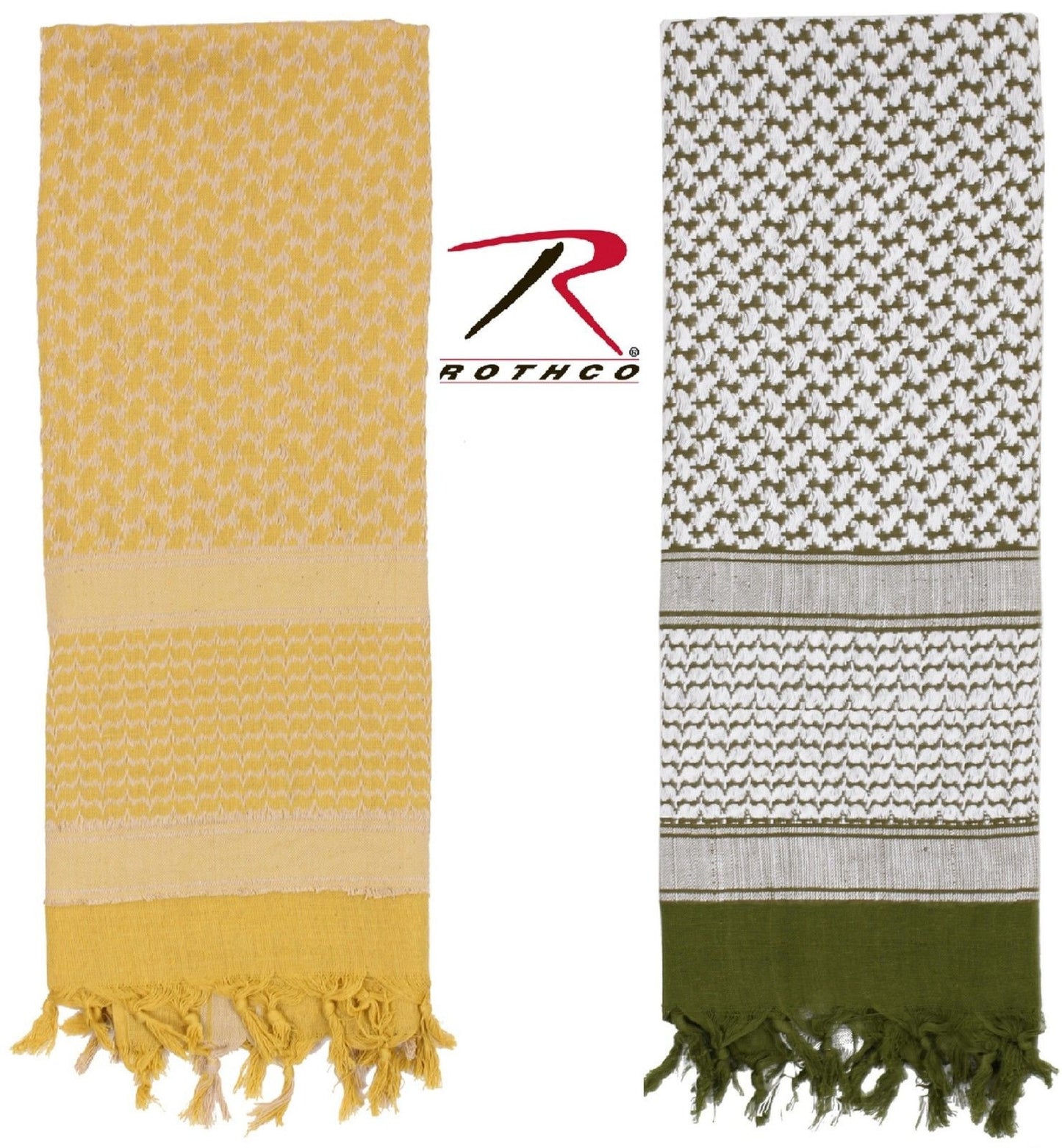 Rothco 100% Cotton Tactical Shemagh Desert Scarf - Sun Sand Head & Neck Scarves