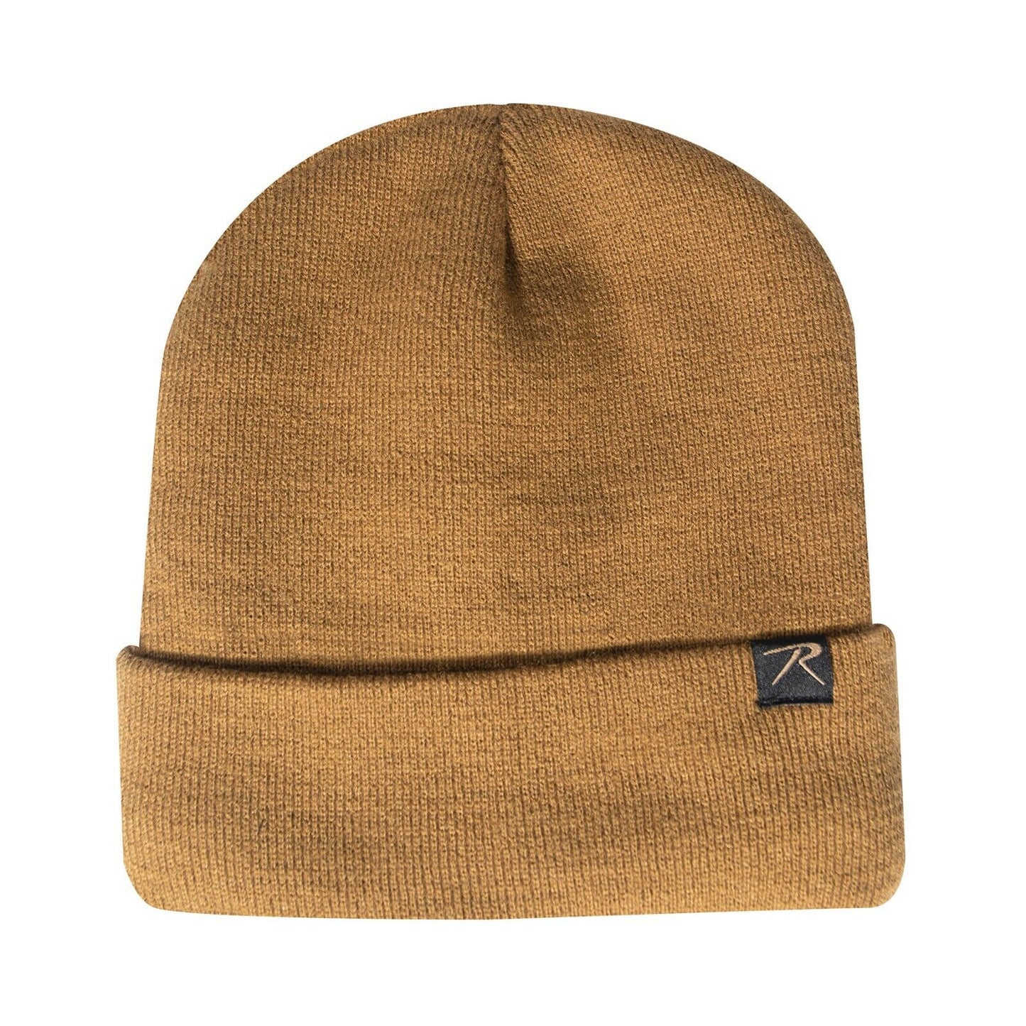 Deluxe Fine Knit Sherpa-Lined Winter Watch Cap in Black or Coyote Brown