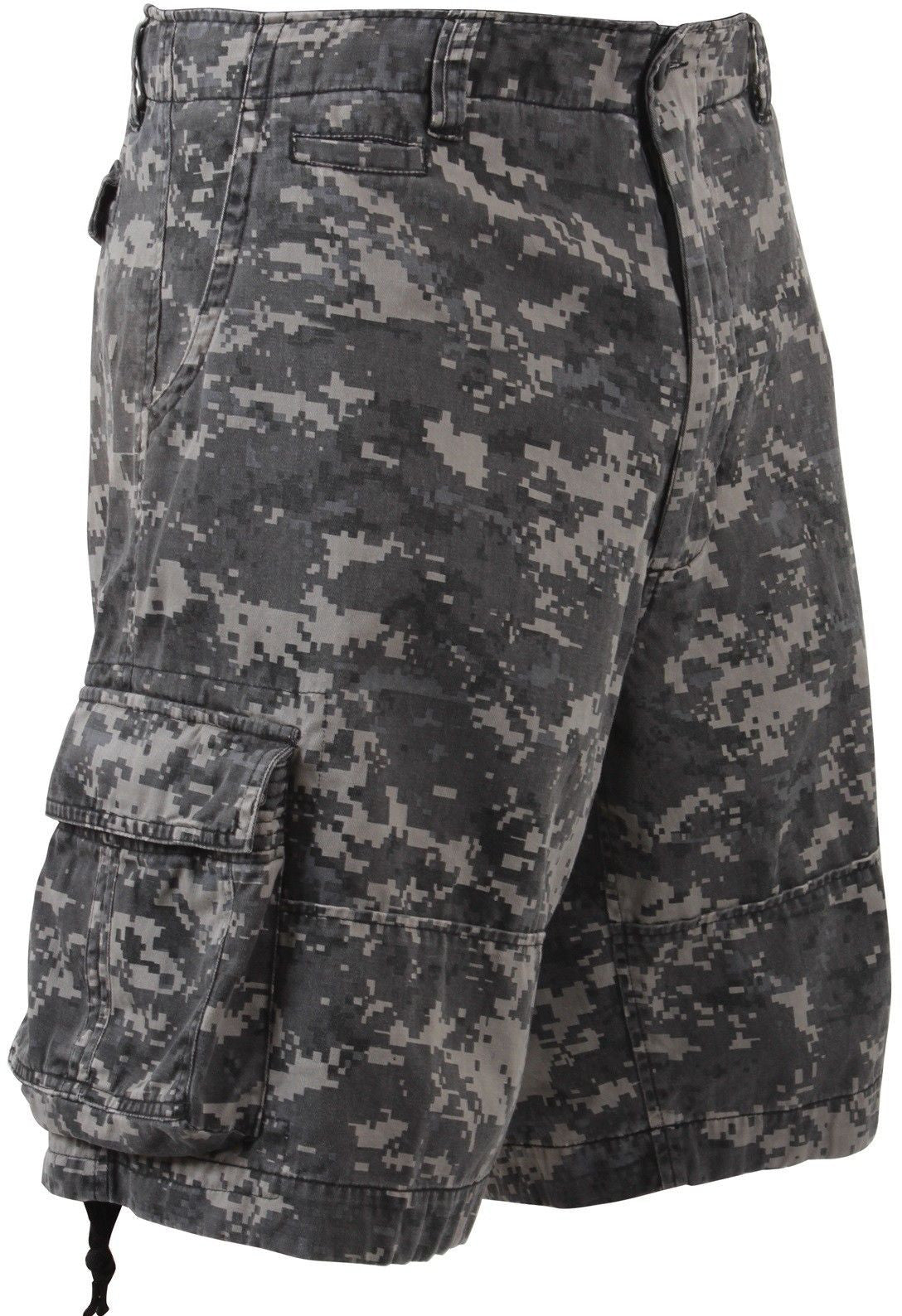 Vintage Infantry Cargo Shorts - Utility Digital Camo Shorts