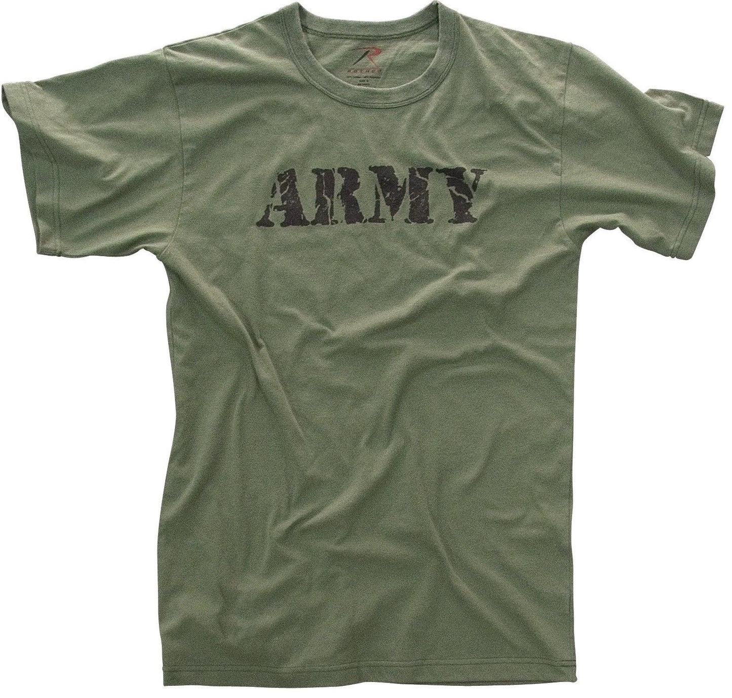 Vintage Army T-Shirt Mens Olive Drab OD Gym Undershirt PT Tee Shirt