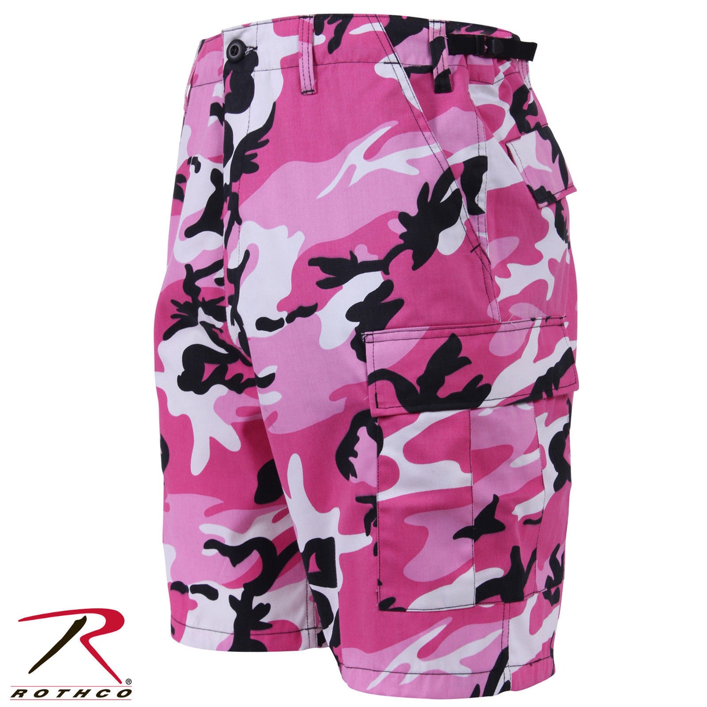 Men's Pink Camo BDU Shorts - Rothco Colored Camo GI Style Tactical Shorts