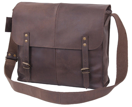 Rothco Durable & Stylish Classic Brown Leather Shoulder Bag
