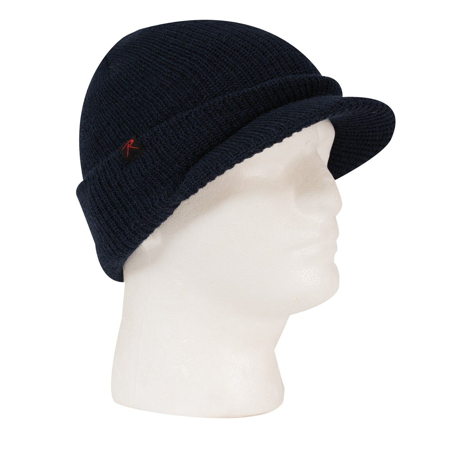 100% Wool Watch Cap with Brim