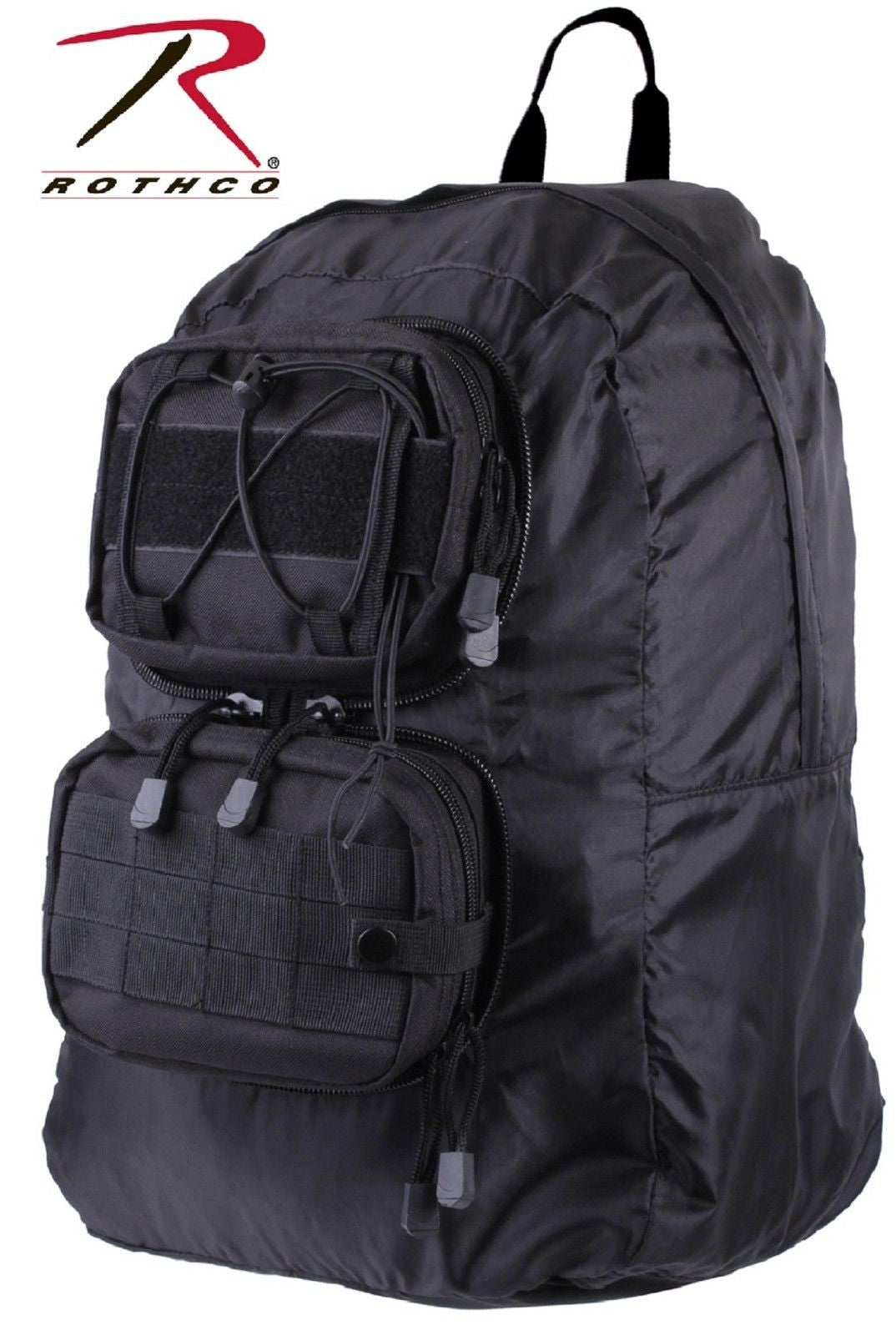 Rothco Black Tactical Foldable Backpack