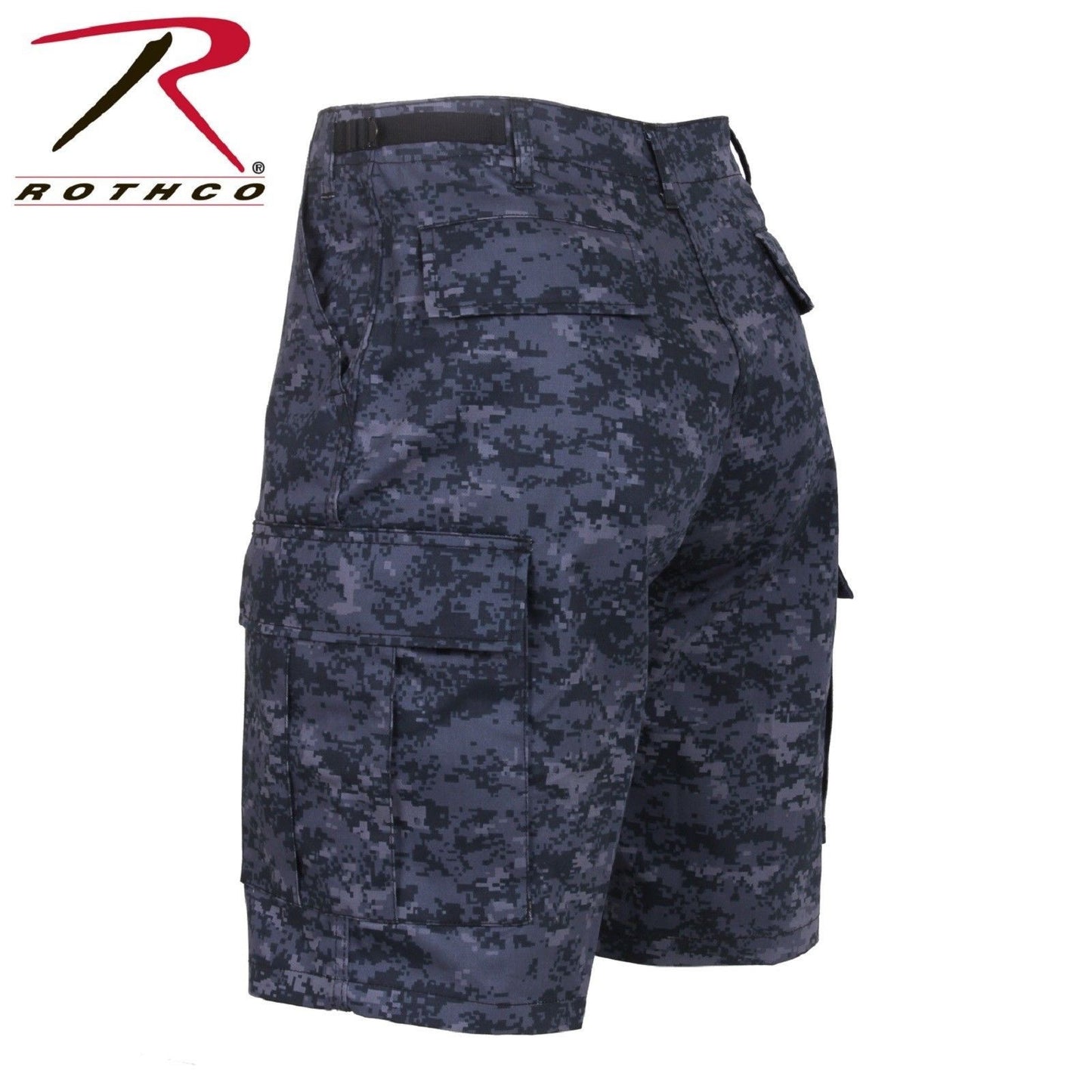 Rothco Mens Midnight Blue Digital Camo BDU Cargo Uniform Shorts