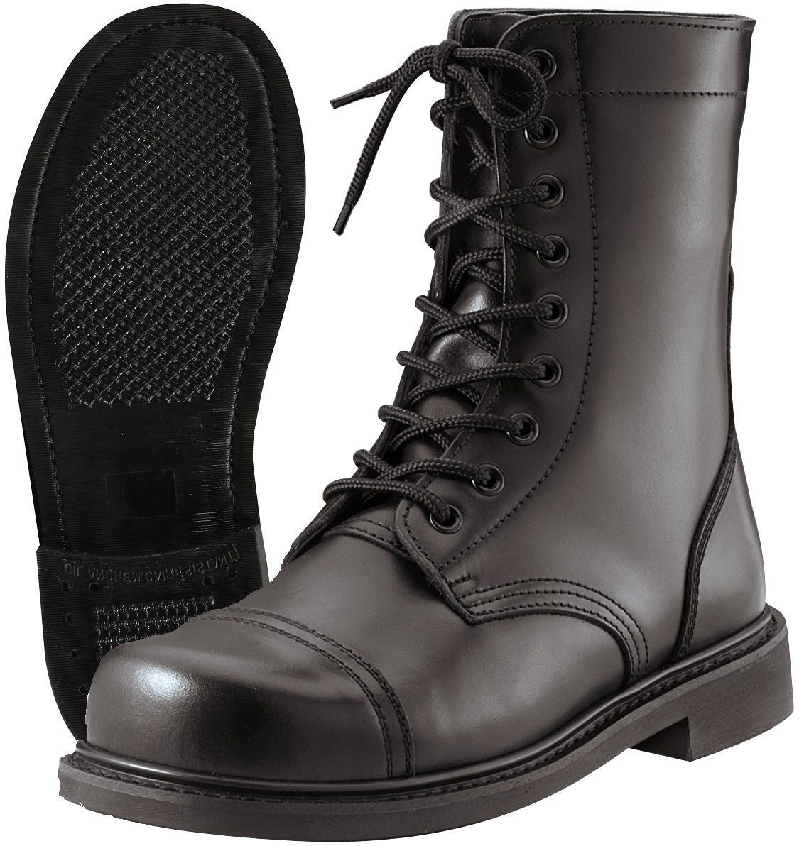 Mens GI Style Black Combat Boot