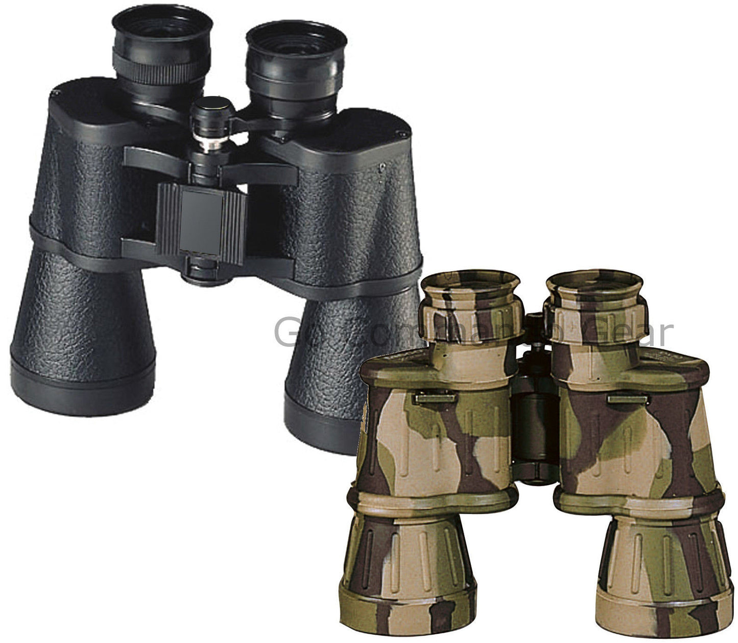 Full Size Camo Or Black Binoculars With Case - 10 x 50 MM - 10X Magnification