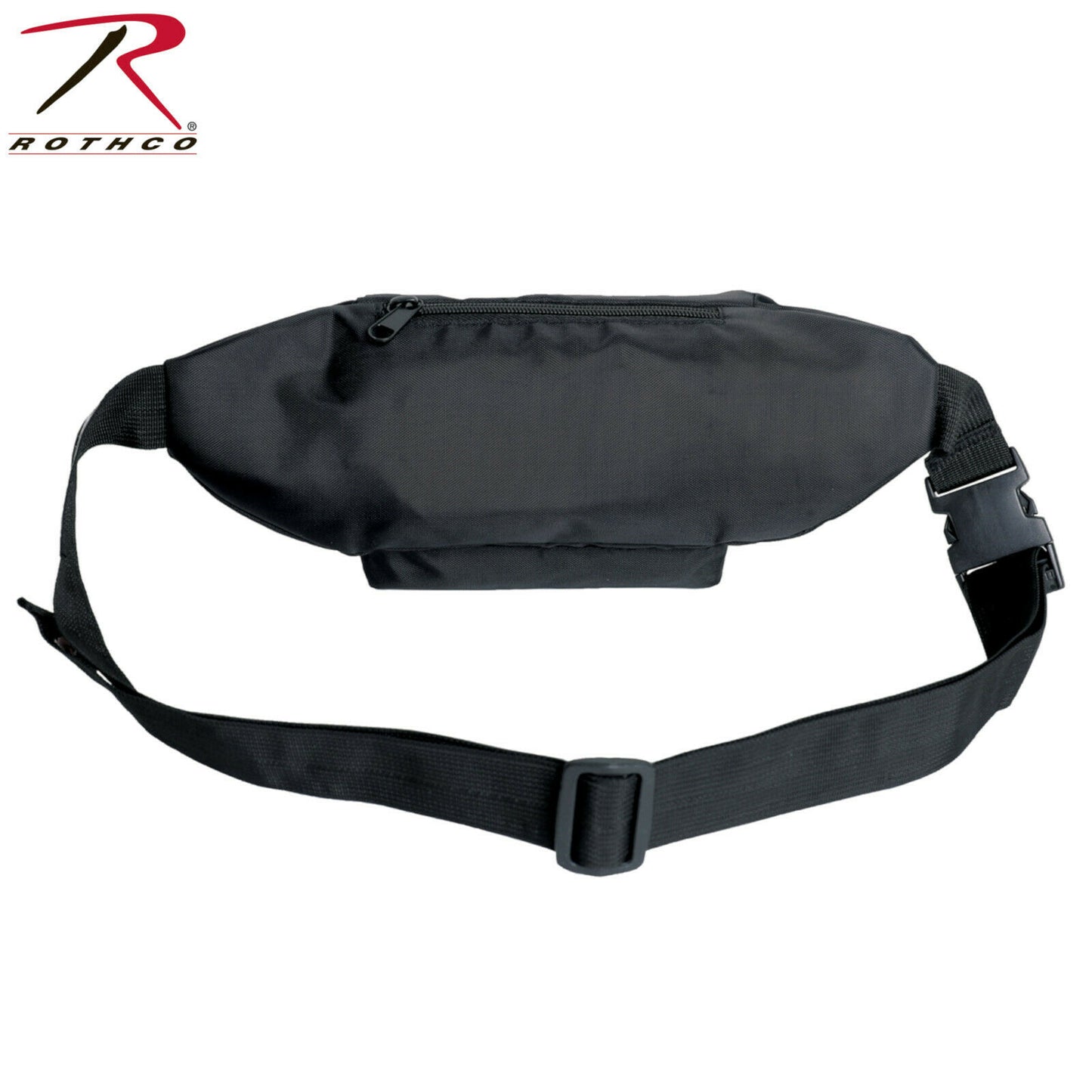 Rothco Crossbody Fanny Pack in Black - Lightweight Oxford Polyester Construction