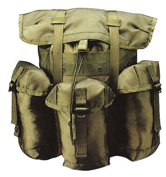 Olive Drab Mini ALICE Pack Nylon Backpack Field Pack Rucksack