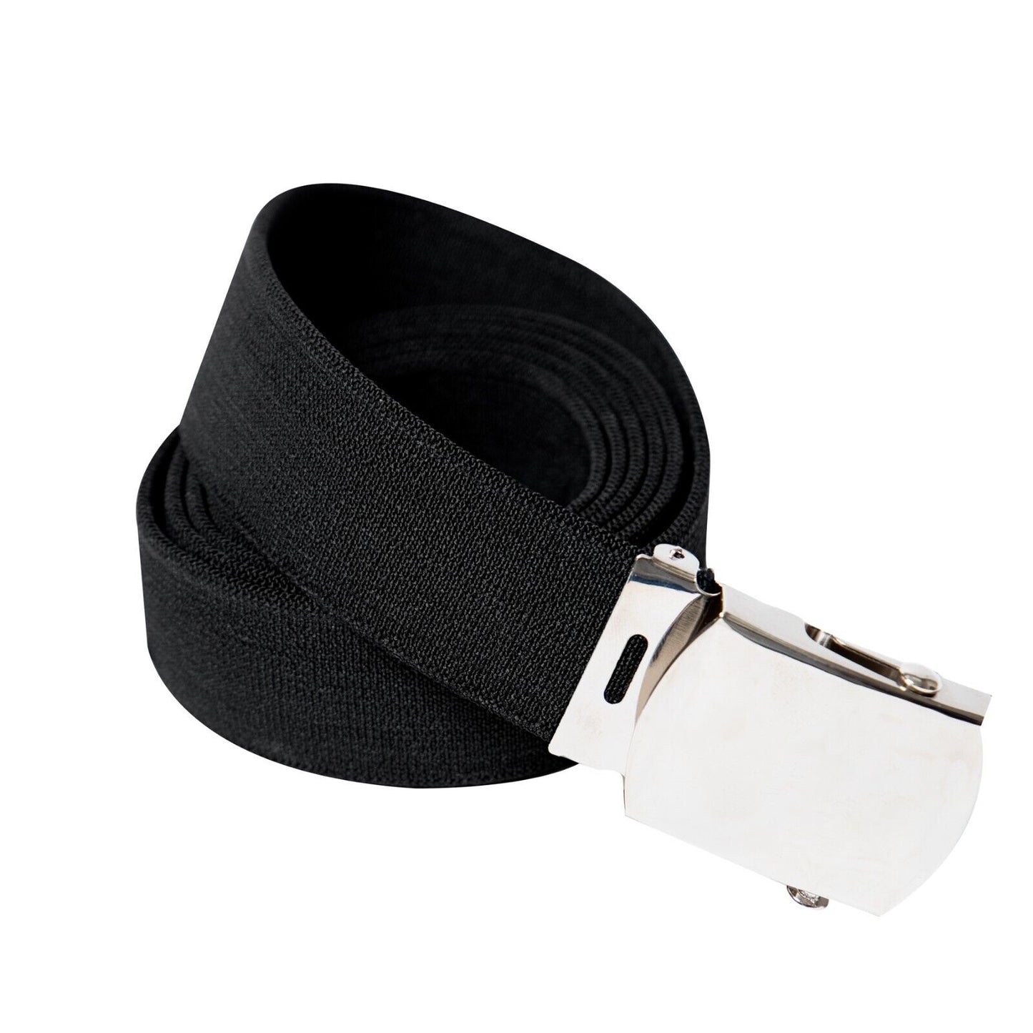 Black 54 Inch Elastic Stretch Web Belt