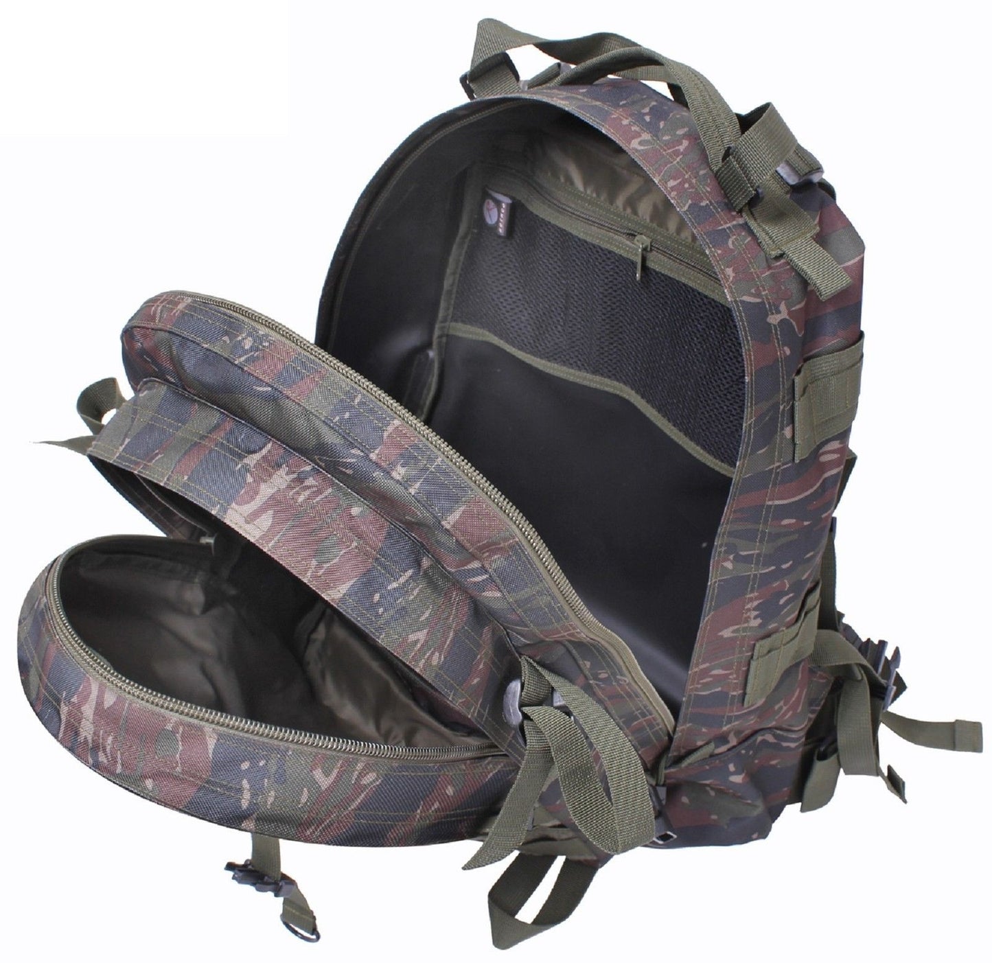 Woodland Camouflage Large Transport Pack Backpack - Camo 19" MOLLE Tactical Bag