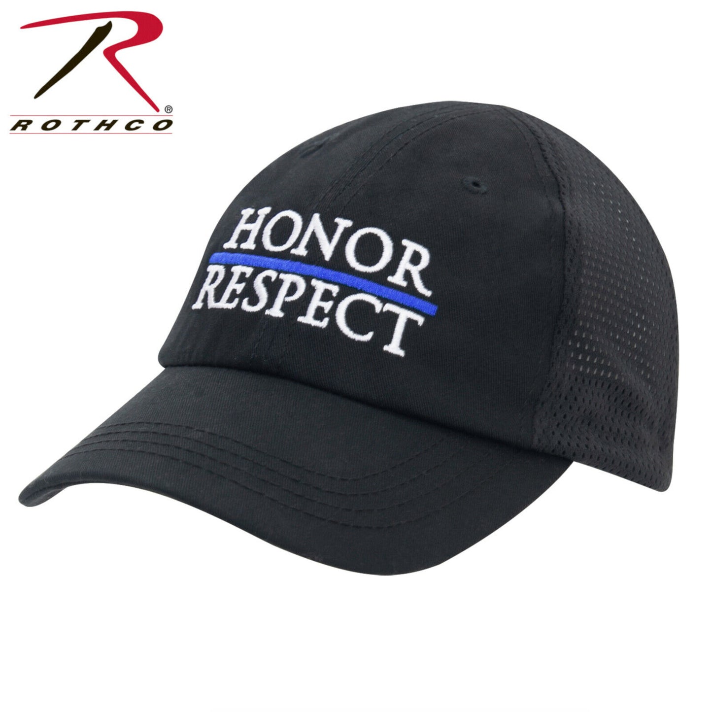 Rothco Thin Blue Line Honor & Respect Mesh Back Adjustable Tactical/Operator Cap