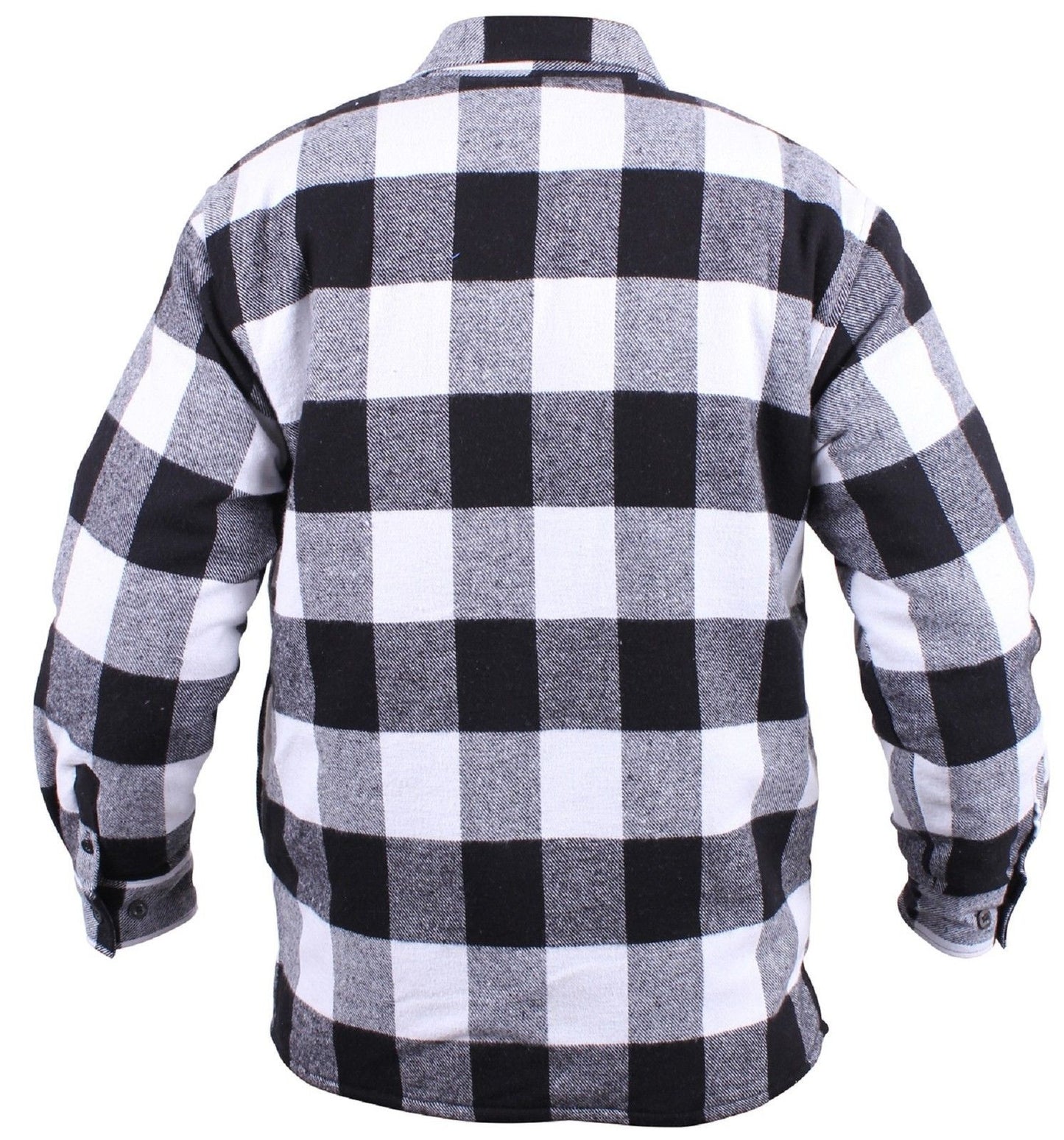 Men's Extra Heavyweight Sherpa-Lined Buffalo Plaid Warm Cotton Flannel Shirt