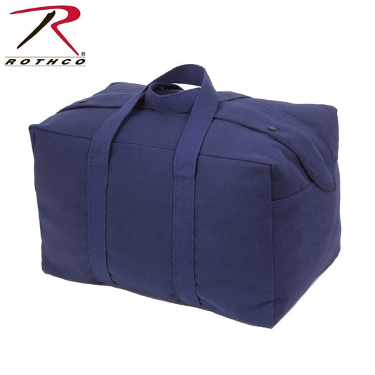 Navy Blue Canvas Travel Bag - Rothco Canvas Small Parachute Tactical Cargo Bag