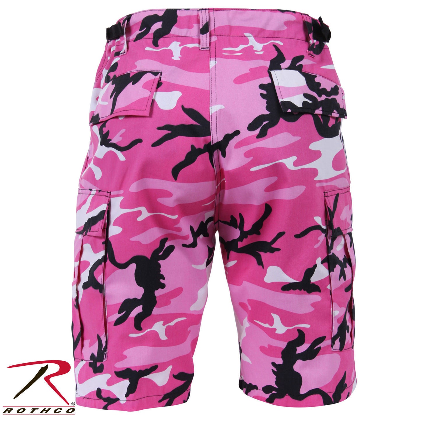 Men's Pink Camo BDU Shorts - Rothco Colored Camo GI Style Tactical Shorts