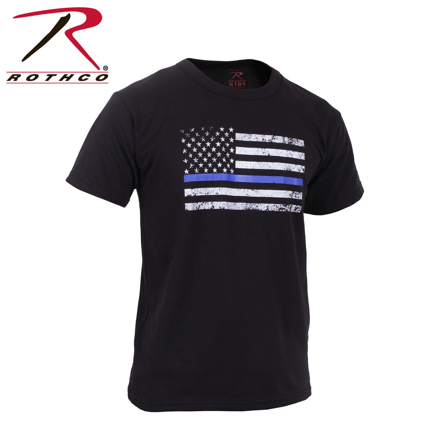 Kids Thin Blue Line US Flag Tee - Rothco TBL T-Shirt