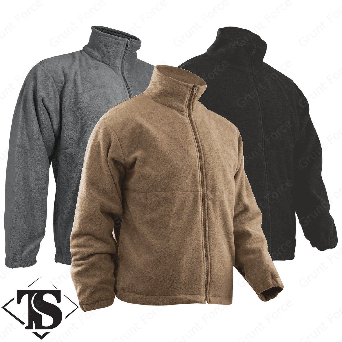 Tru-Spec Polar Fleece Jacket - 100% Polyester Microfleece – Grunt Force