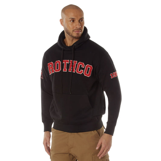 Rothco 1953 Embroidered Every Day Hoodie Black Pullover Hooded Sweatshirt
